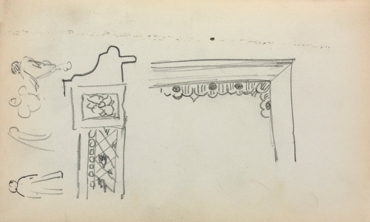 Italienisches Skizzenbuch: Architektonische Details und Figuren (Seite 199) von Maurice Prendergast
