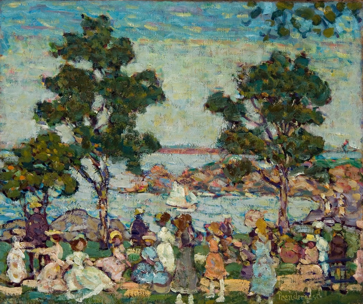 Landschaft (Parkszene) von Maurice Prendergast