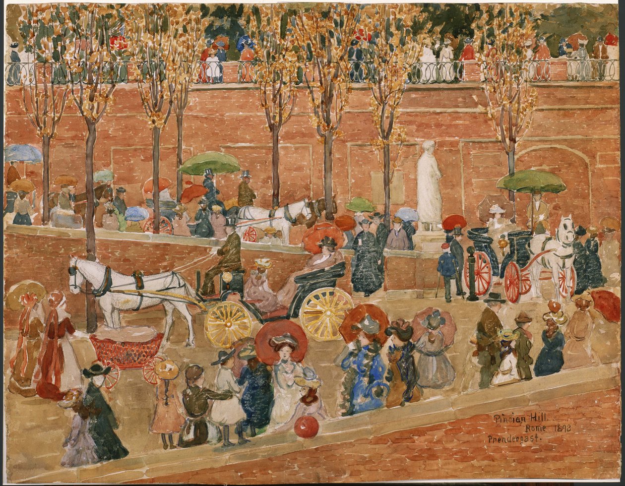 Pincian Hill, Rom von Maurice Prendergast