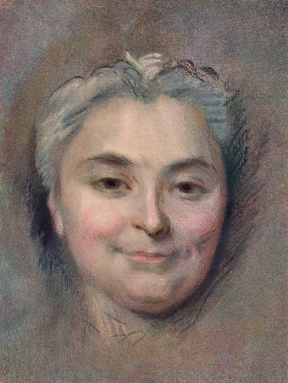 Vorbereitung zum Porträt von Marie Catherine Dufloquet Reals, 1756 von Maurice Quentin de La Tour