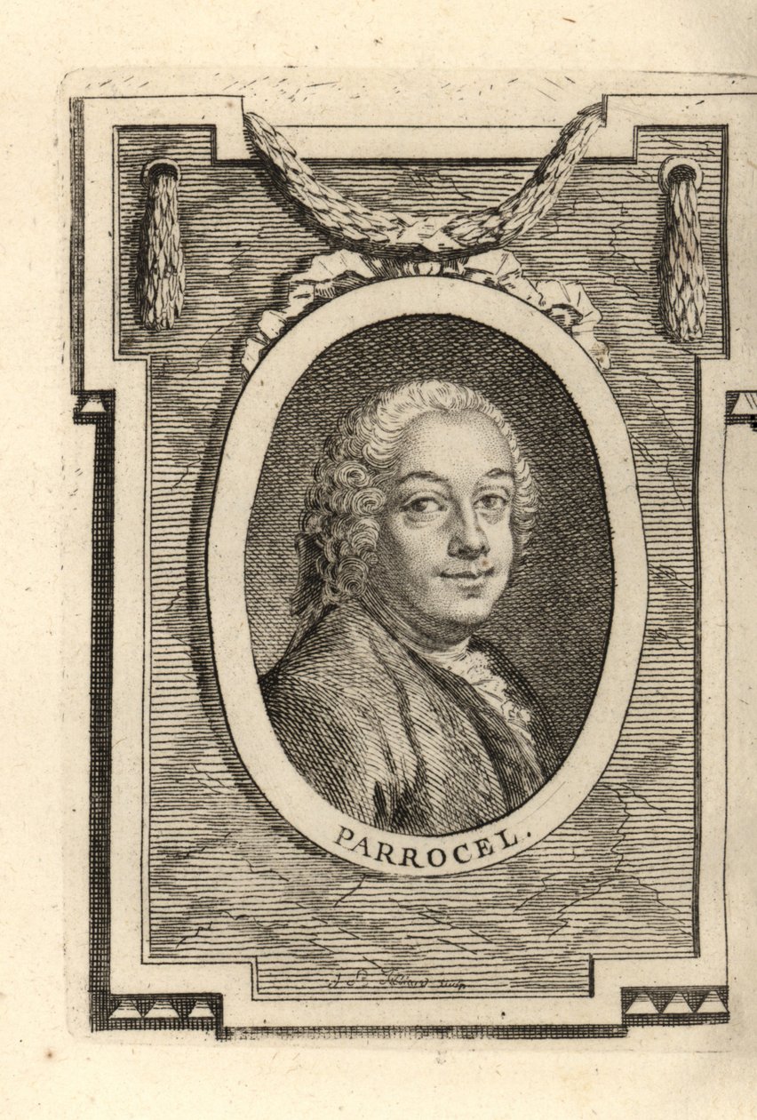 Charles Parrocel, französischer Maler von Maurice Quentin de la (after) Tour