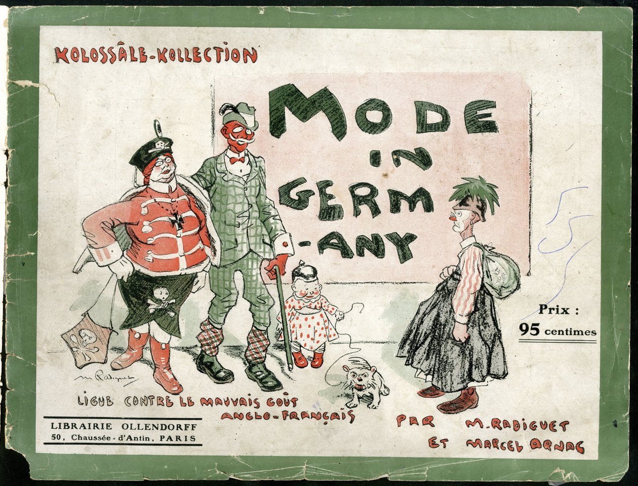 in Mode in Deutschland, ca. 1915 - Krieg von 14-18, Deutschland Preußen, Mode, Hässlichkeit von Maurice Radiguet