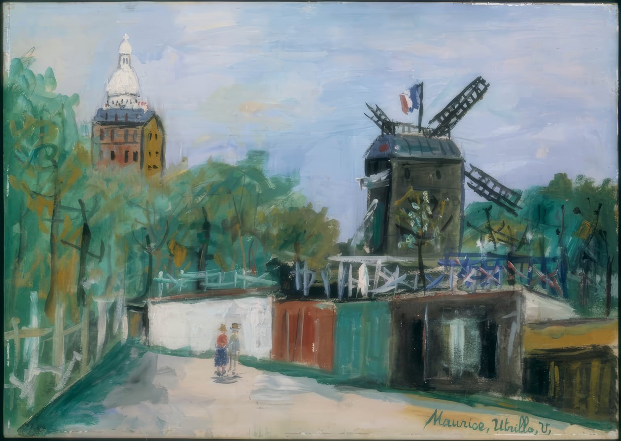 Le Moulin de la Galette von Maurice Utrillo
