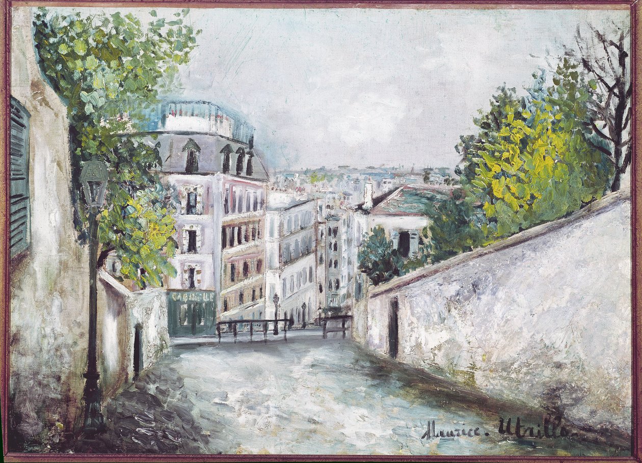 Rue du Mont-Cenis, Montmartre von Maurice Utrillo