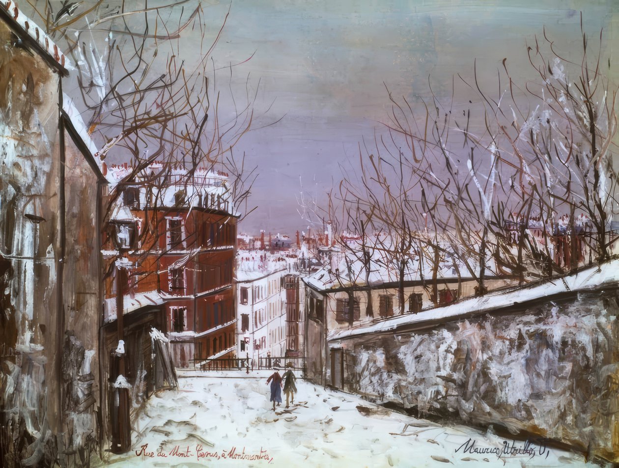 Rue du Mont-Cenis in Montmartre von Maurice Utrillo