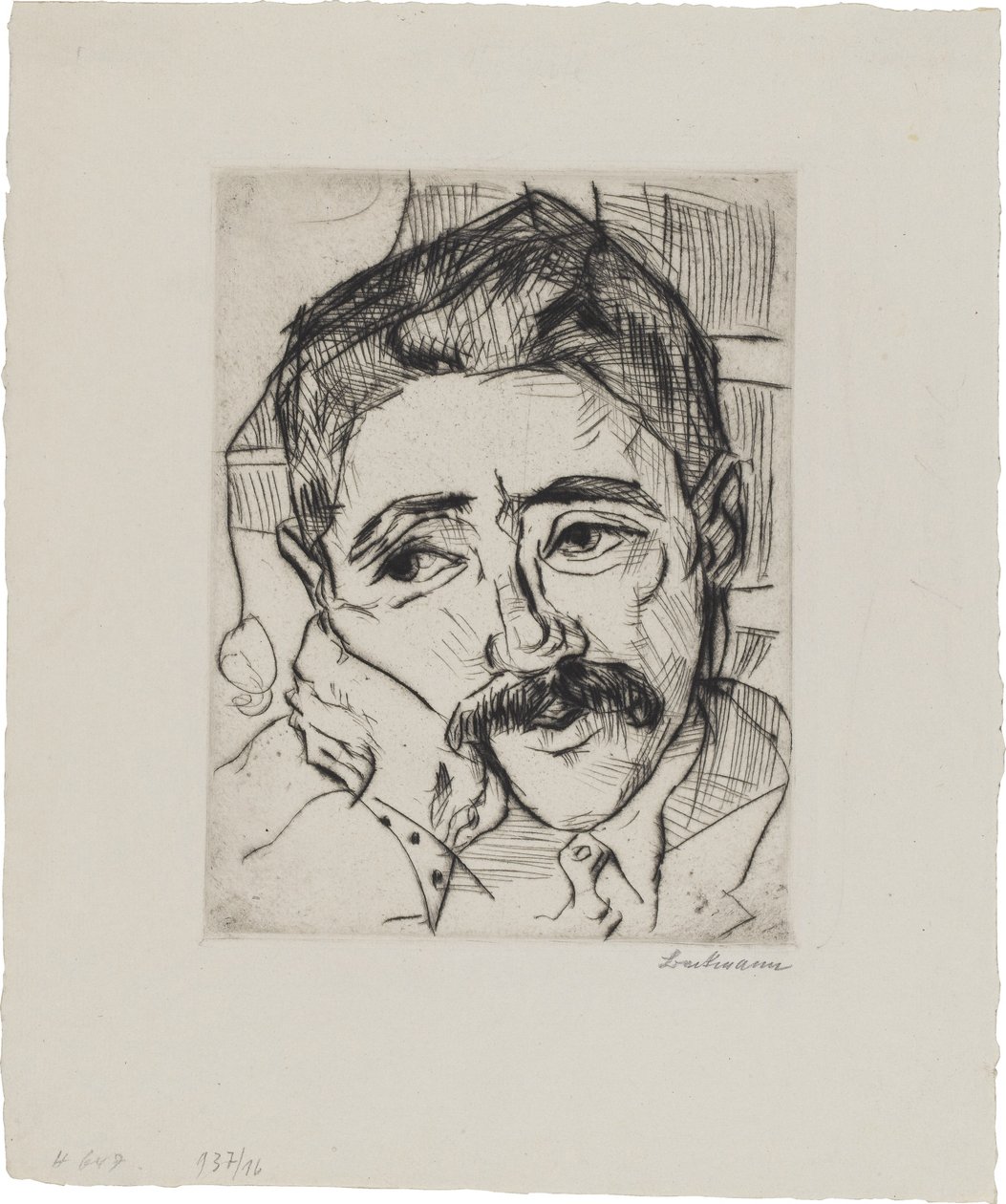 Porträt Walter Carl (1884-1956) von Max Beckmann