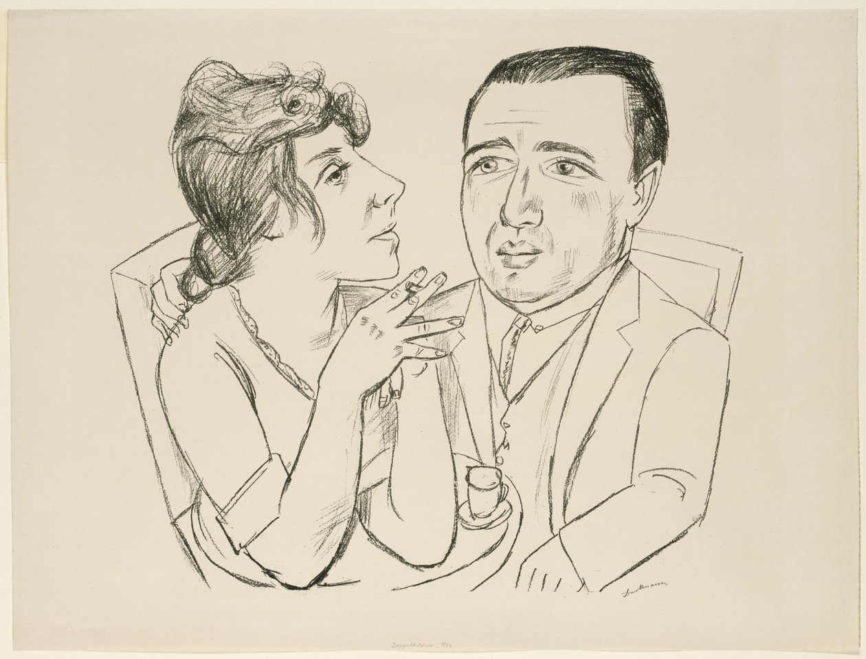 Doppelbildnis I.B. Neumann und Martha Stern von Max Beckmann
