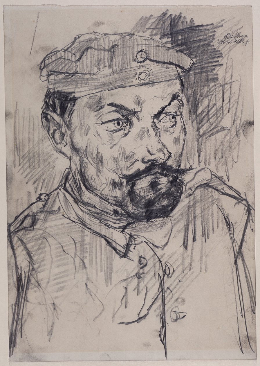 Heimgardist Ernst Pflanz, Kopf und Schultern von Max Beckmann