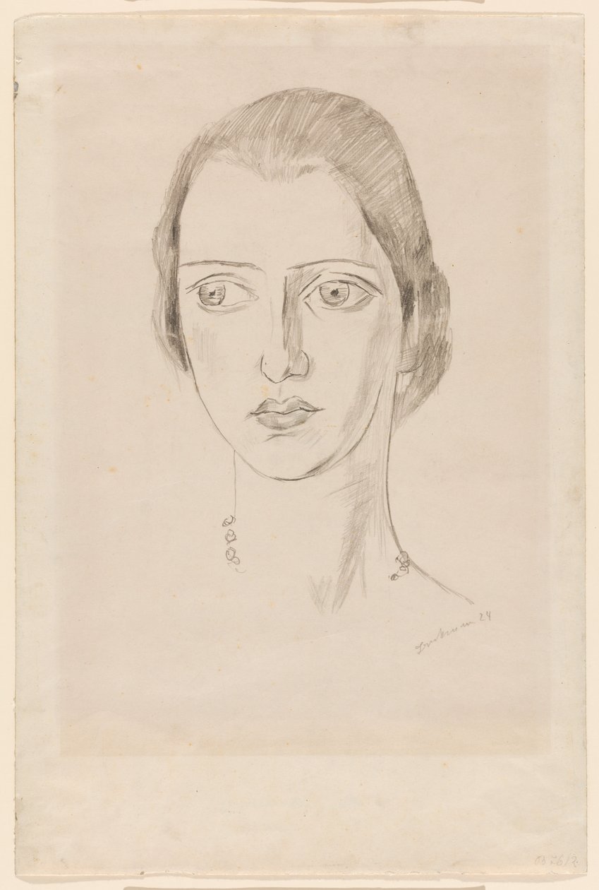 Porträt von Marie-Louise von Motesiczky von Max Beckmann