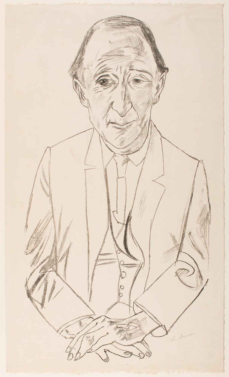 Porträt des Komponisten Frederik Delius von Max Beckmann