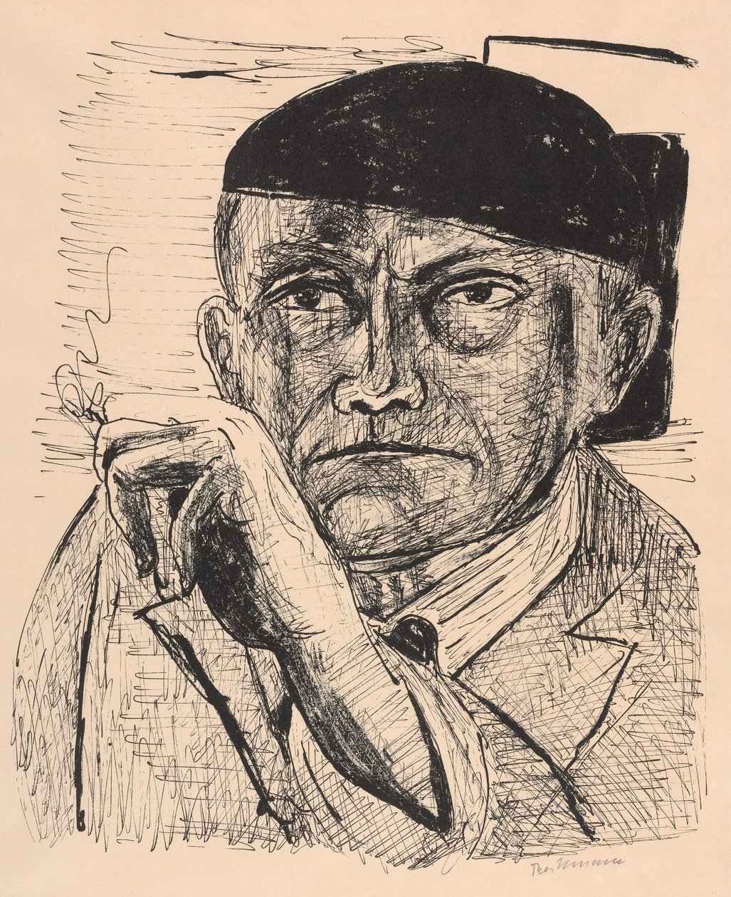 Selbstporträt von Max Beckmann