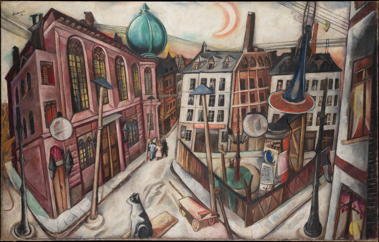 Die Synagoge in Frankfurt am Main von Max Beckmann