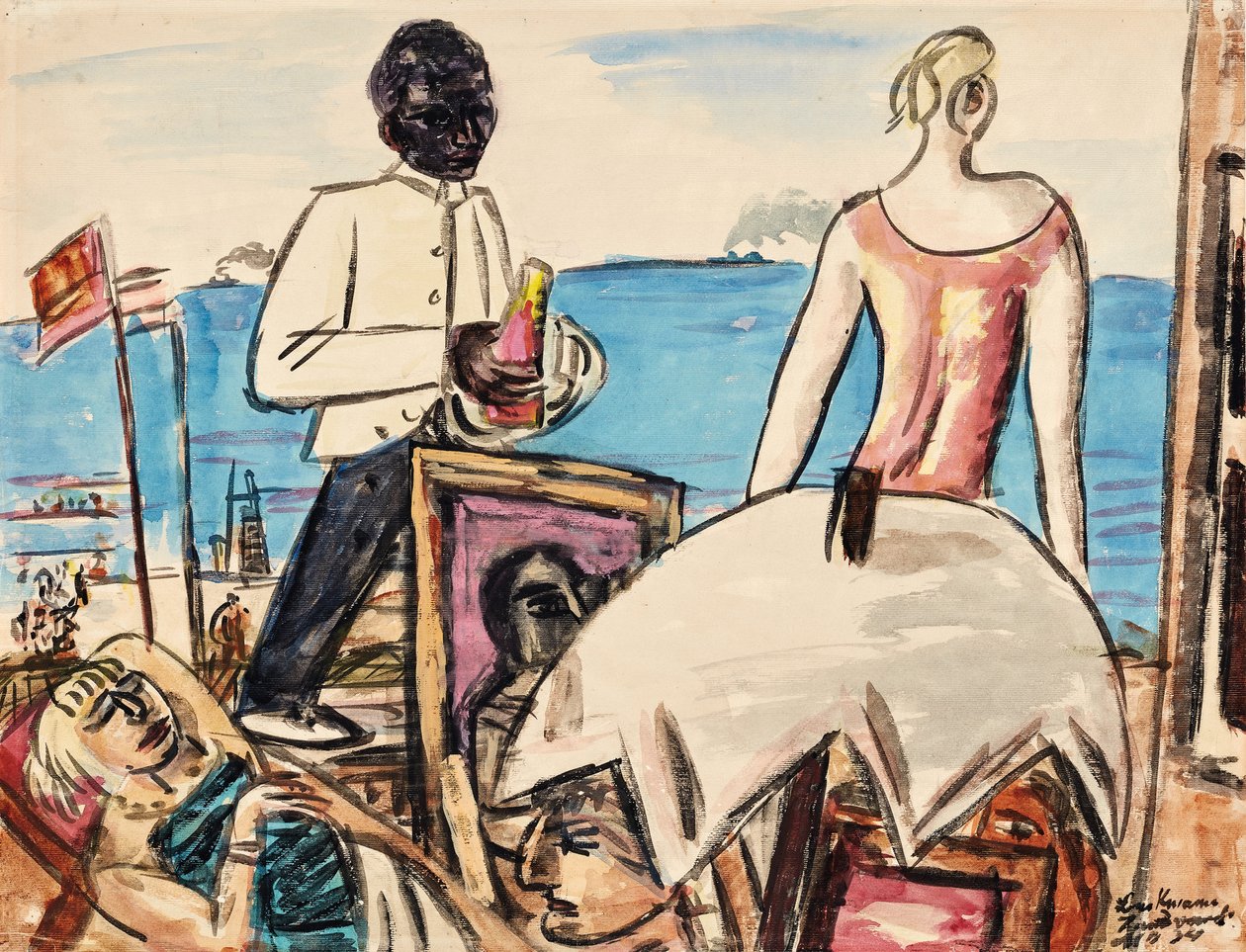 Strandcafé Zandvoort von Max Beckmann