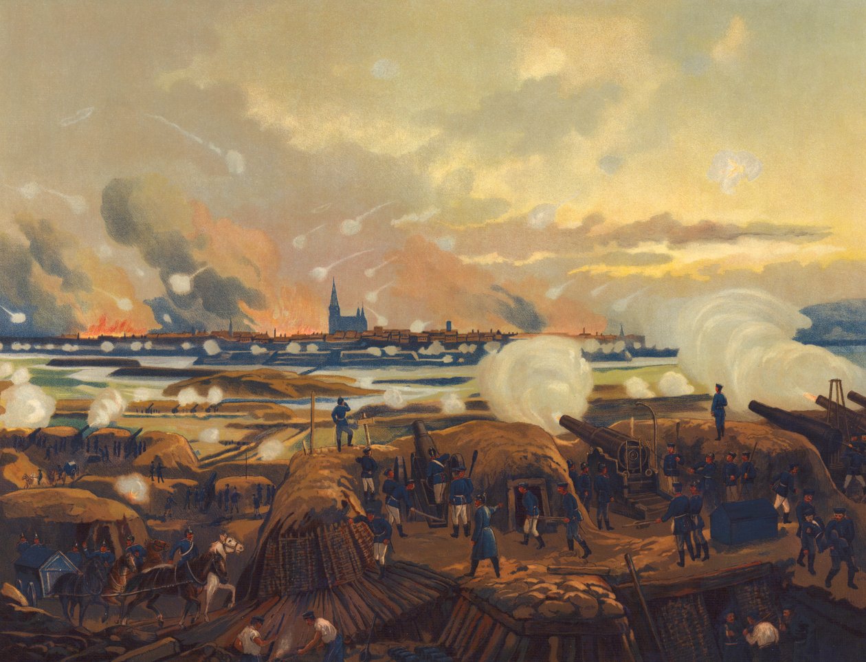 Beschießung von Straßburg, Deutsch-Französischer Krieg von Max Henze-Dassau