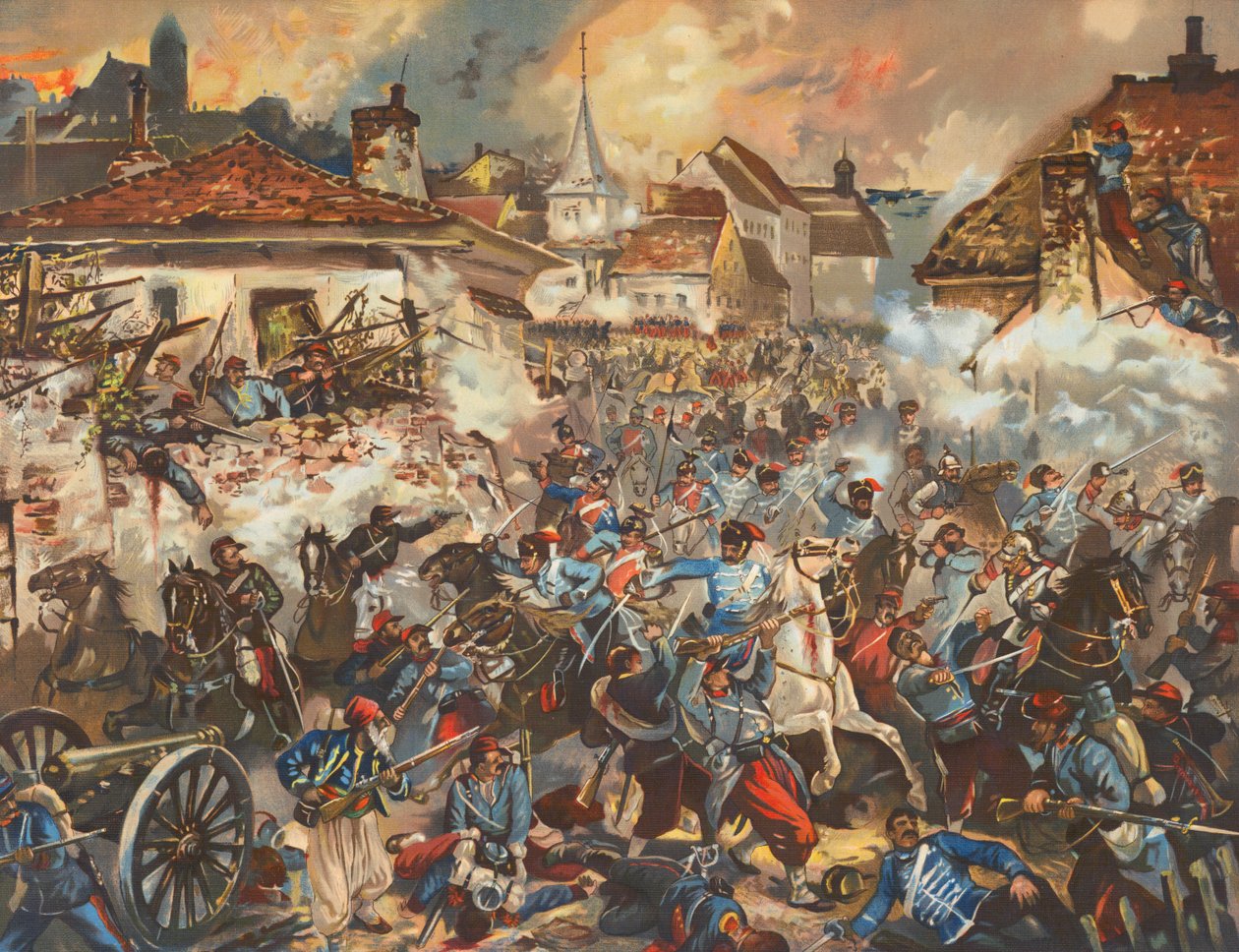 Deutsche Truppen erobern Chateaudun von Max Henze-Dassau