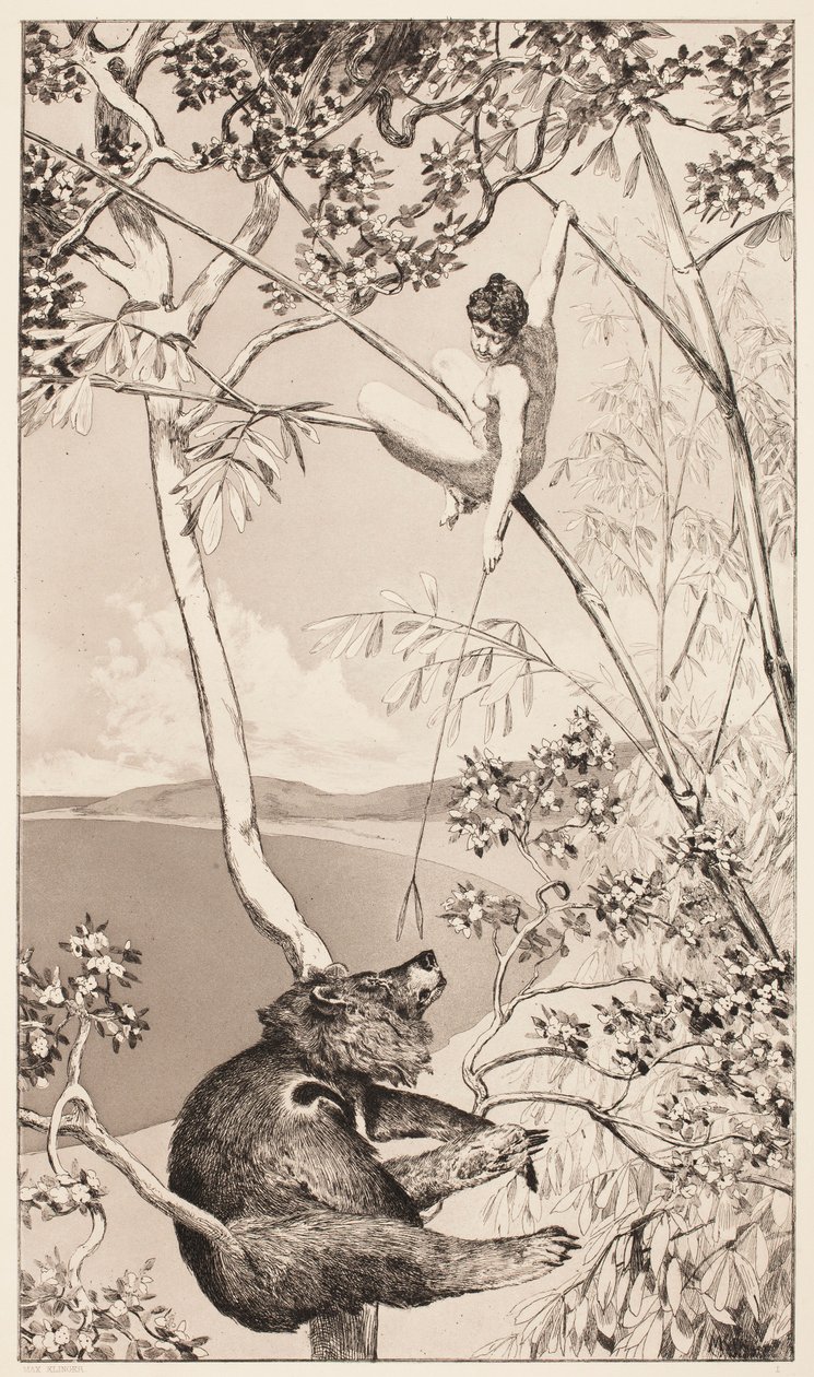 Bär und Fee von Max Klinger