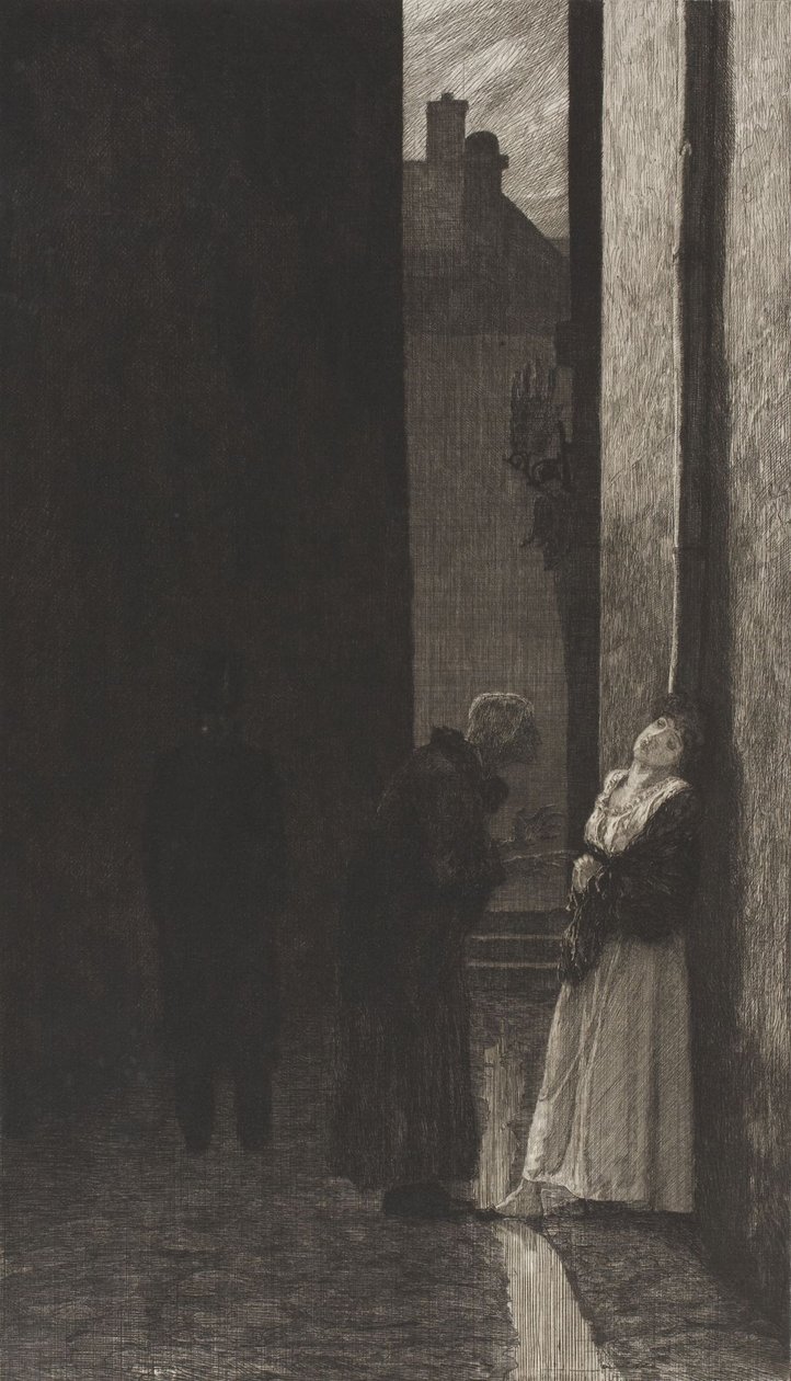 Ein Schritt, aus Dramen Opus IX von Max Klinger