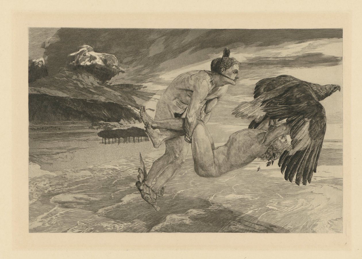 Entführung des Prometheus (aus: Opus XII. Brahmsphantasie) von Max Klinger