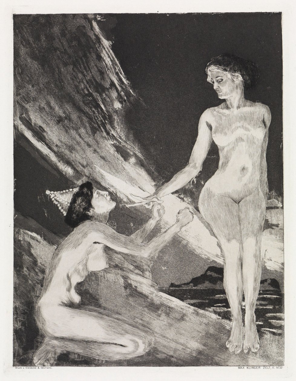 Königin und Göttin (Zelt, Opus XIV, 2. Teil, Nr. 32) von Max Klinger