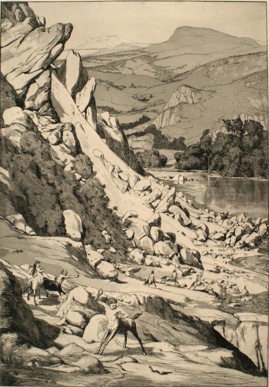 Erdrutsch (Bergsturz) von Max Klinger