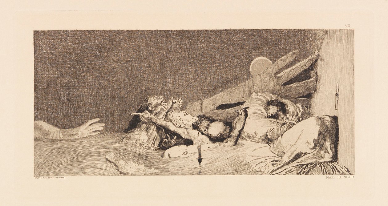 Opus VI, aus Paraphrase über das Finden eines Handschuhs, 1881 von Max Klinger