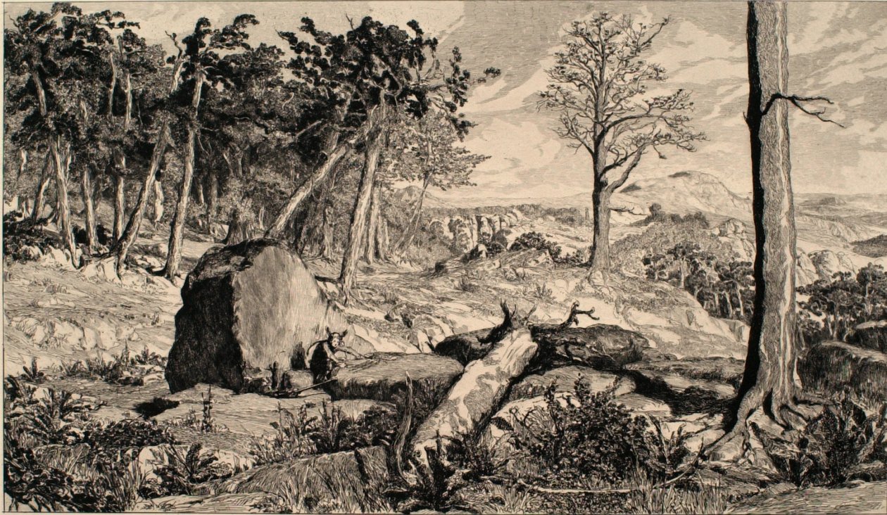 Simplicius in der Waldeinode von Max Klinger