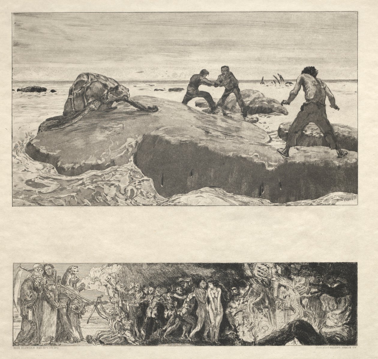 Vom Tode I, Opus II, 1889 Nr. 2 von Max Klinger