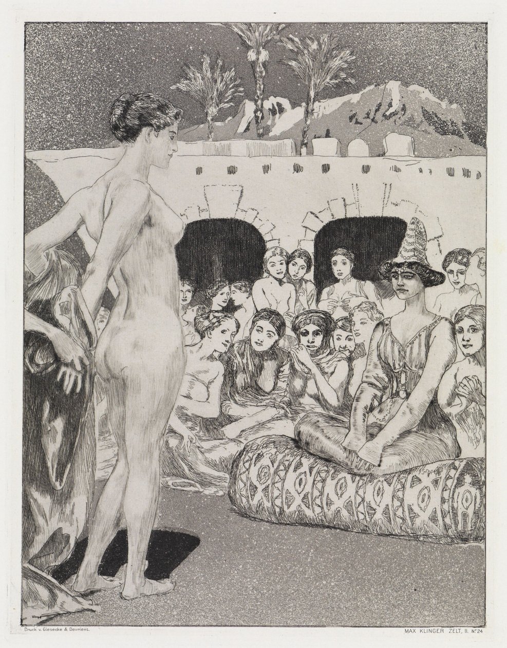 Vor der Königin von Max Klinger