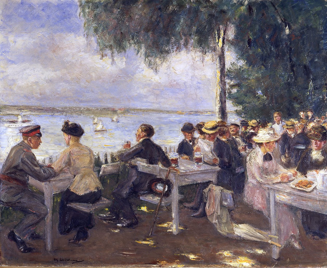 Gartenlokal an der Havel. Nikolskoe von Max Liebermann
