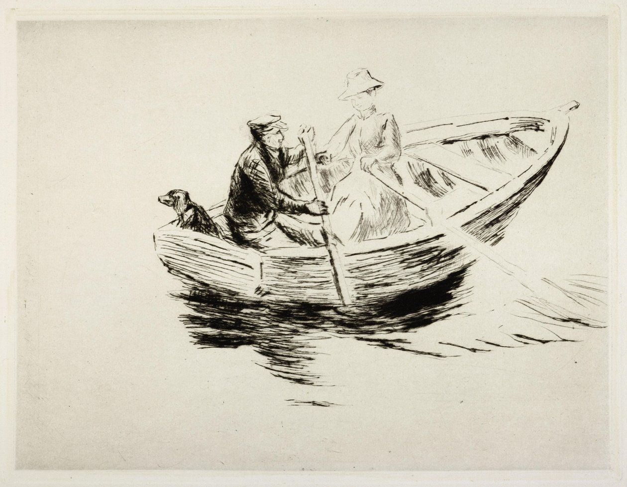 Im Kahn von Max Liebermann