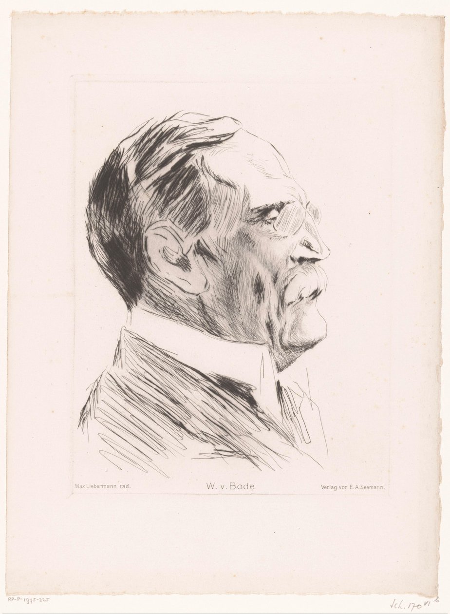 Porträt von Wilhelm von Bode von Max Liebermann