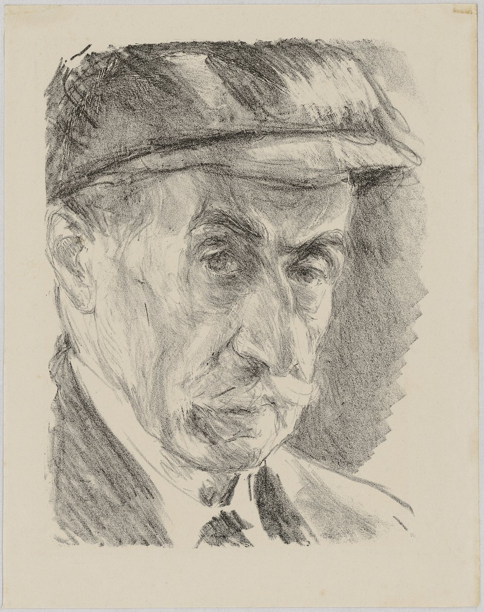 Selbstporträt mit Mütze von Max Liebermann