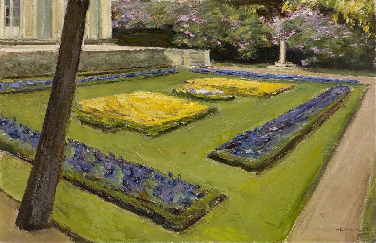 Terrasse im Garten am Wannsee nach Nordwesten, 1916 von Max Liebermann