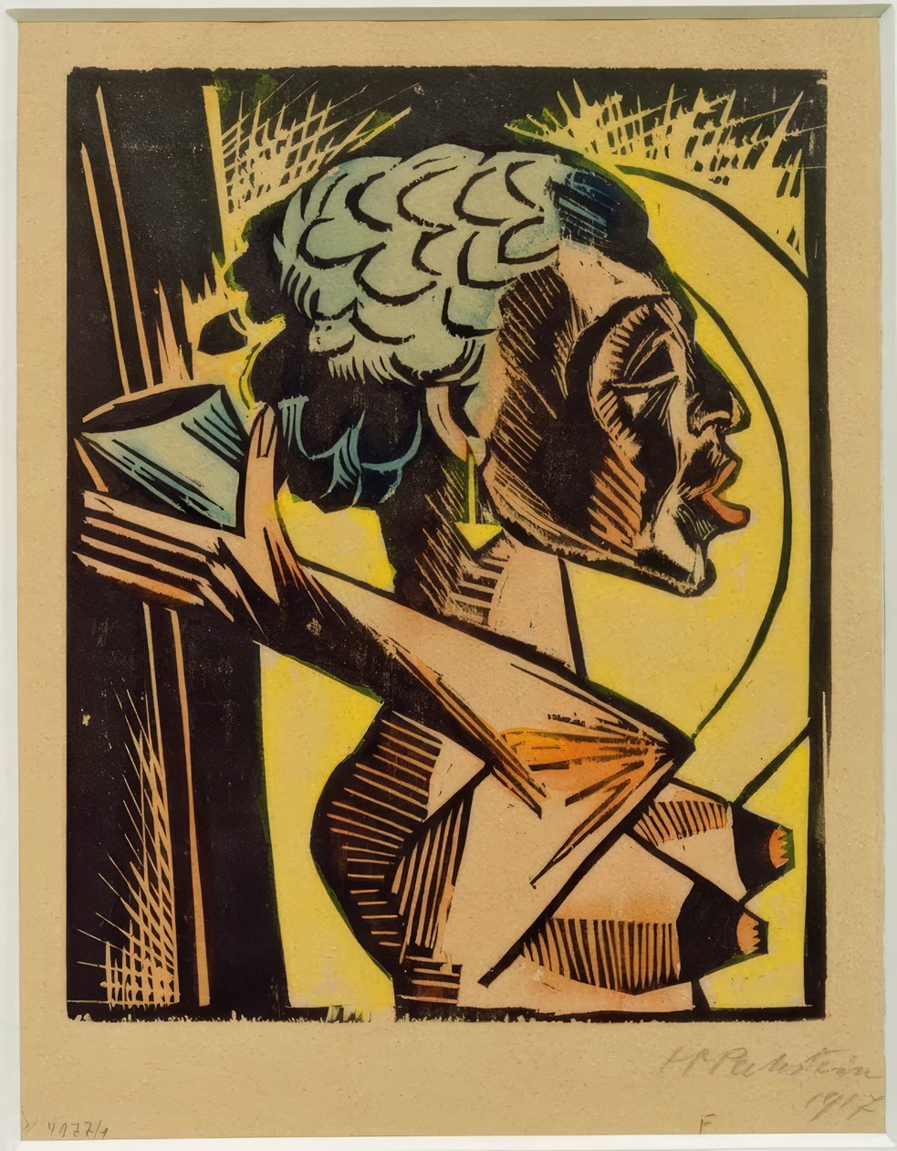 Akt mit Becher von Max Pechstein