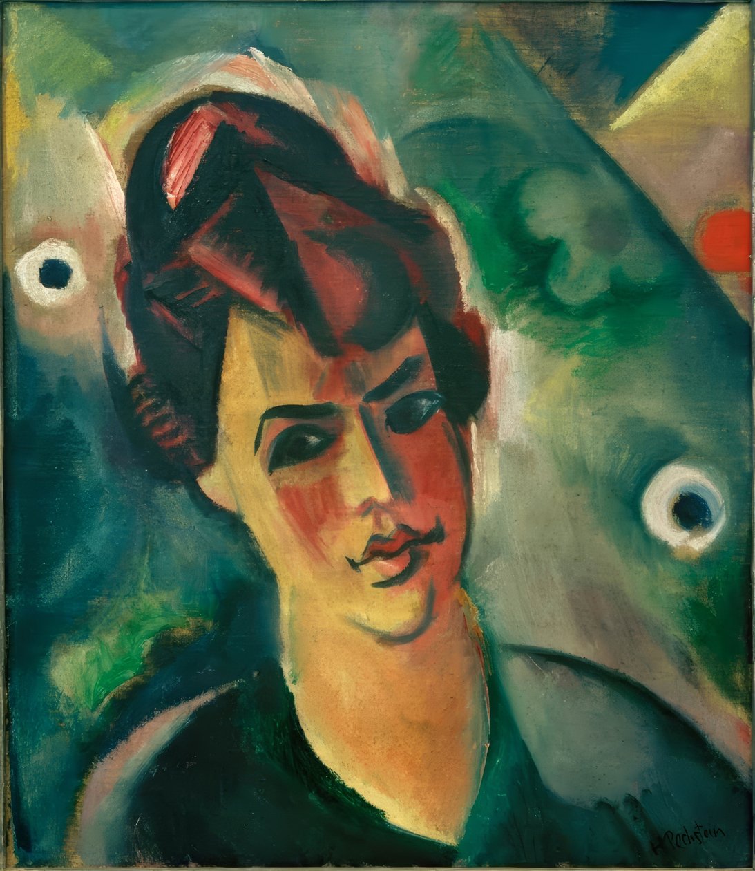 Bildnis einer jungen Frau von Max Pechstein