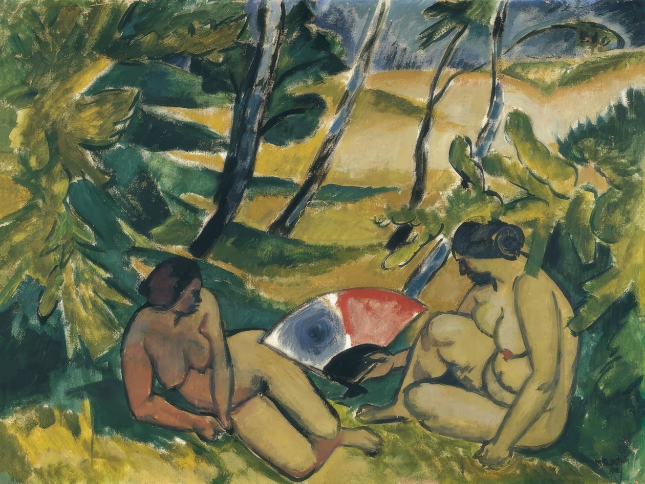 Die Badenden von Max Pechstein