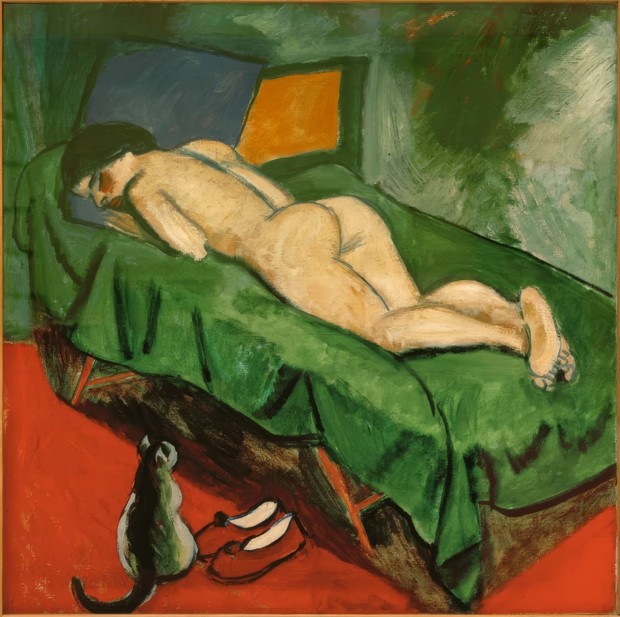 Liegender Rückenakt von Max Pechstein