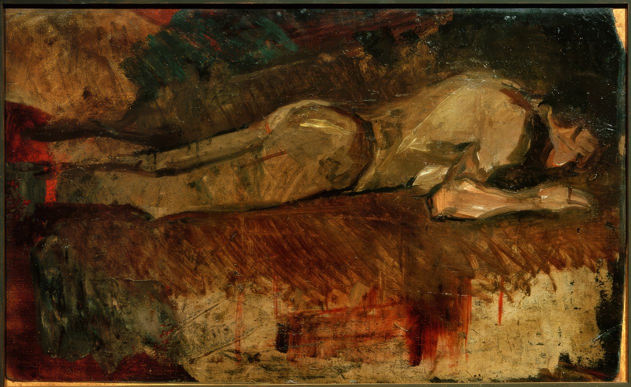 Aktstudie Ringer von Max Slevogt