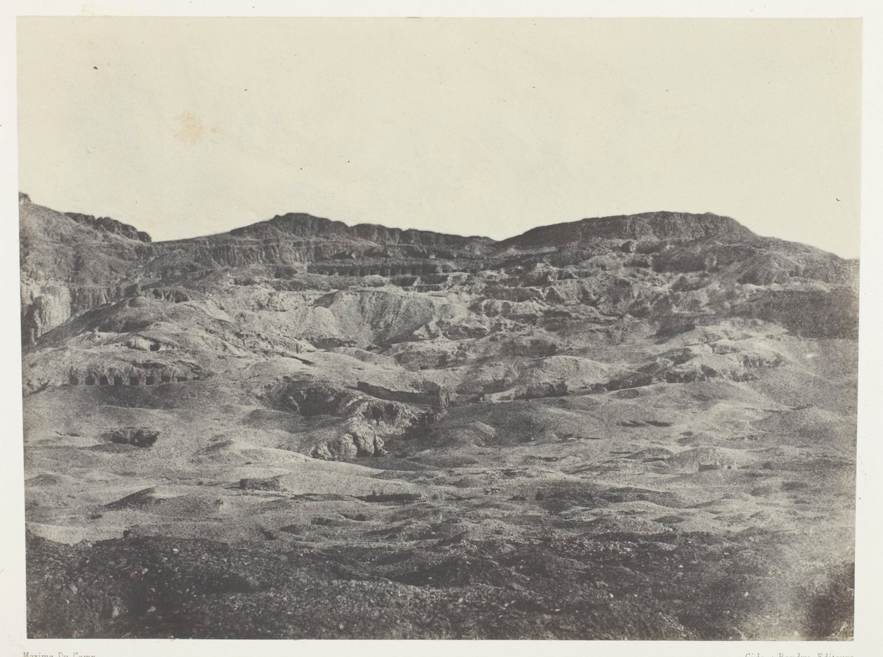 Gournah, Nekropole von Theben; Theben von Maxime Du Camp