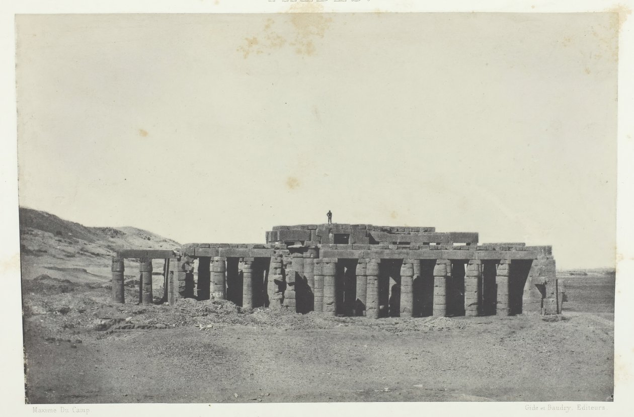 Gournah, Grab des Osymandias, Theben, 1849-51, gedruckt 1852 von Maxime Du Camp