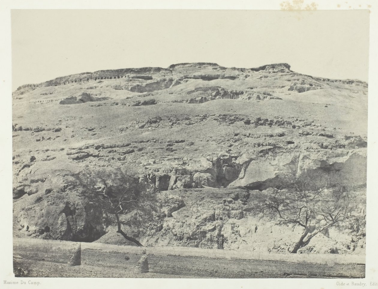 Nekropole von Alt-Lykopolis, Oberägypten, 1849-51, gedruckt 1852 von Maxime Du Camp