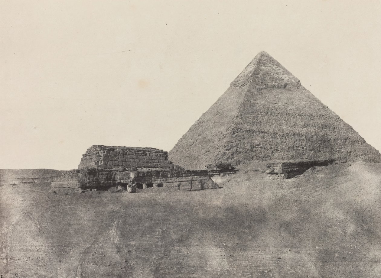 Pyramide von Chephren, Mittelägypten von Maxime Du Camp