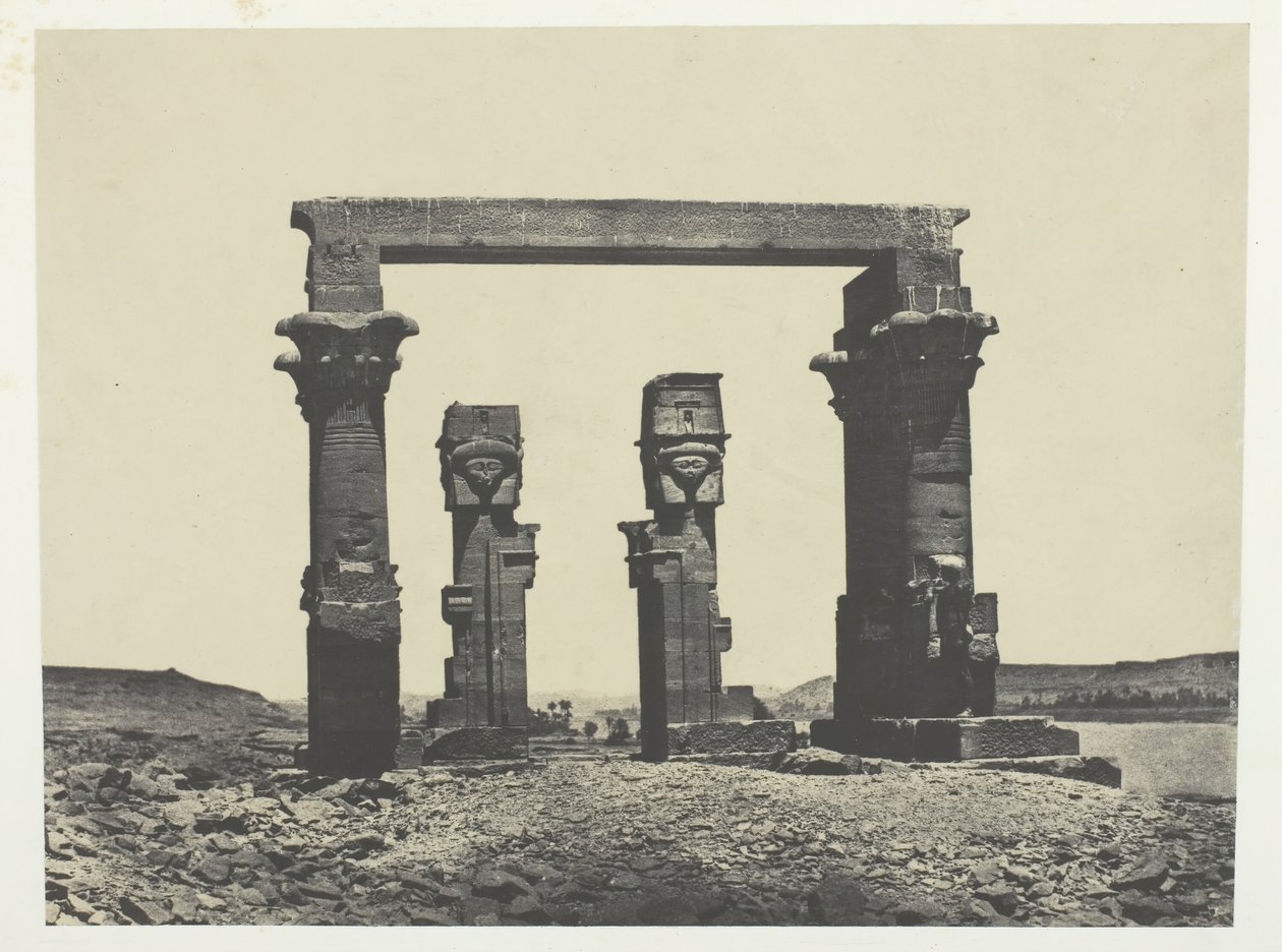 Tempel von Kardassy, Nubien, 1849-51, gedruckt 1852 von Maxime Du Camp