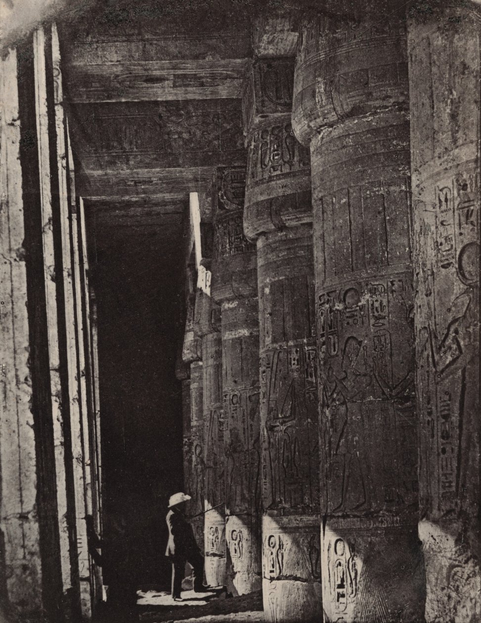 Theben, Medinet Habu, Galerien des Palastes von Maxime Du Camp