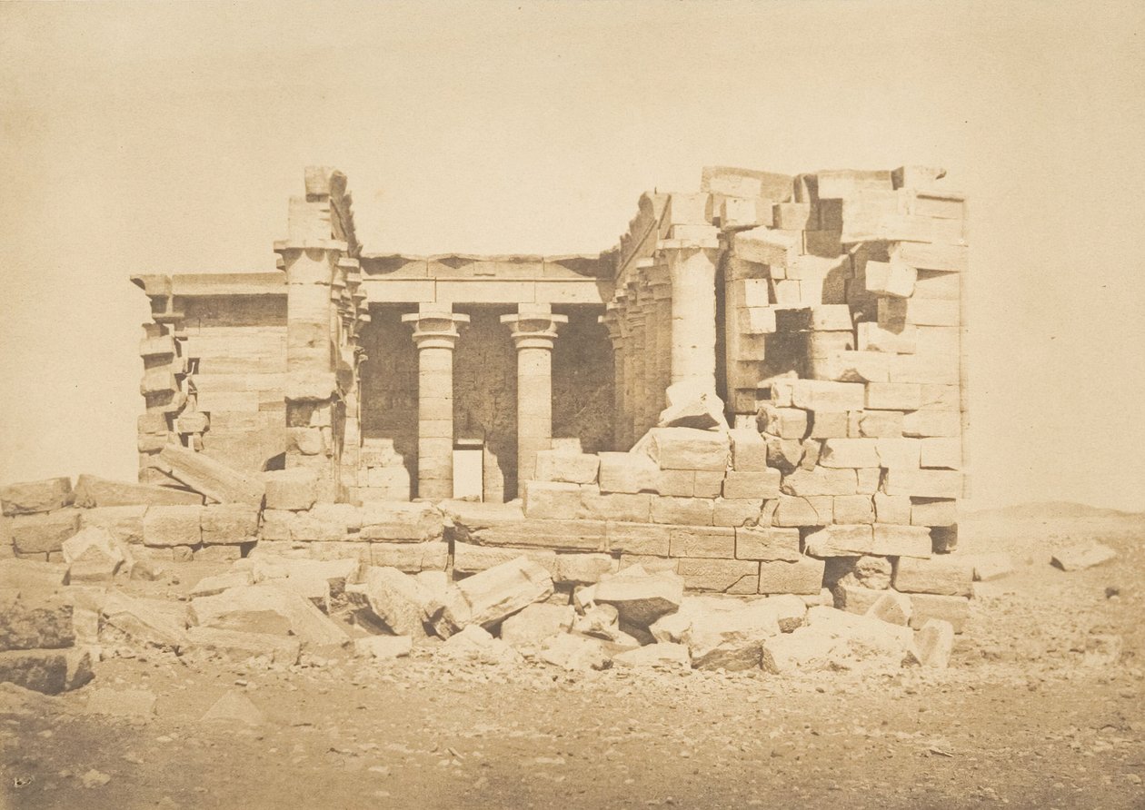 Vue du Temple de Maharakka Hiéra-Sycaminos von Maxime Du Camp