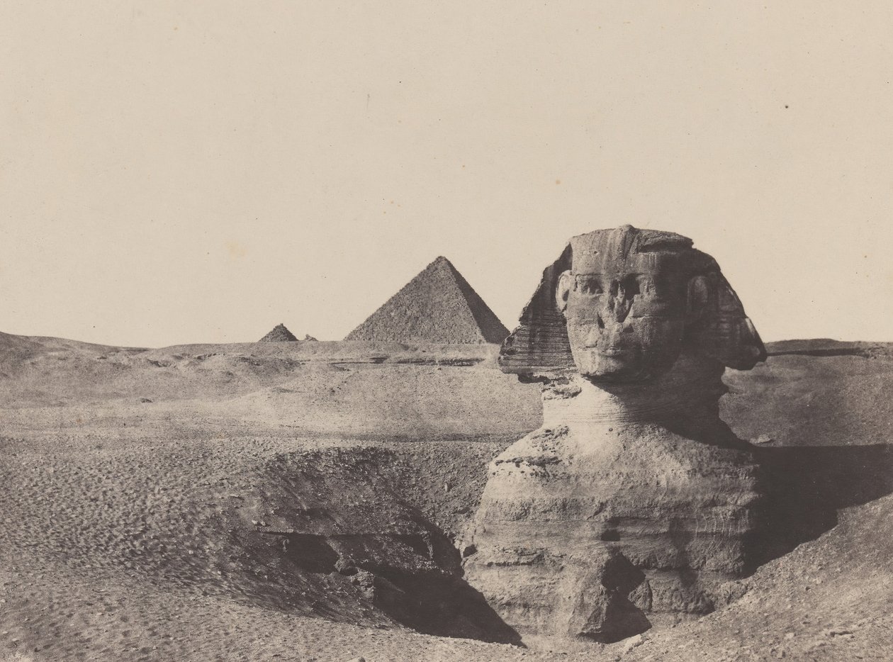 Égypte Moyenne, Der Sphinx (Dezember 1849, gedruckt 1852) von Maxime Du Camp