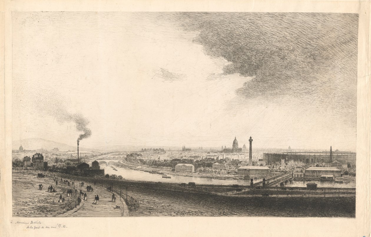 Paris 1867: Blick vom Trocadéro von Maxime Lalanne