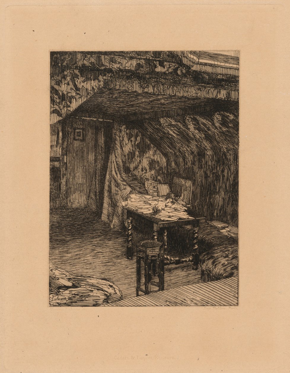Der Ausguck (Das Büro von Victor Hugo) von Maxime Lalanne