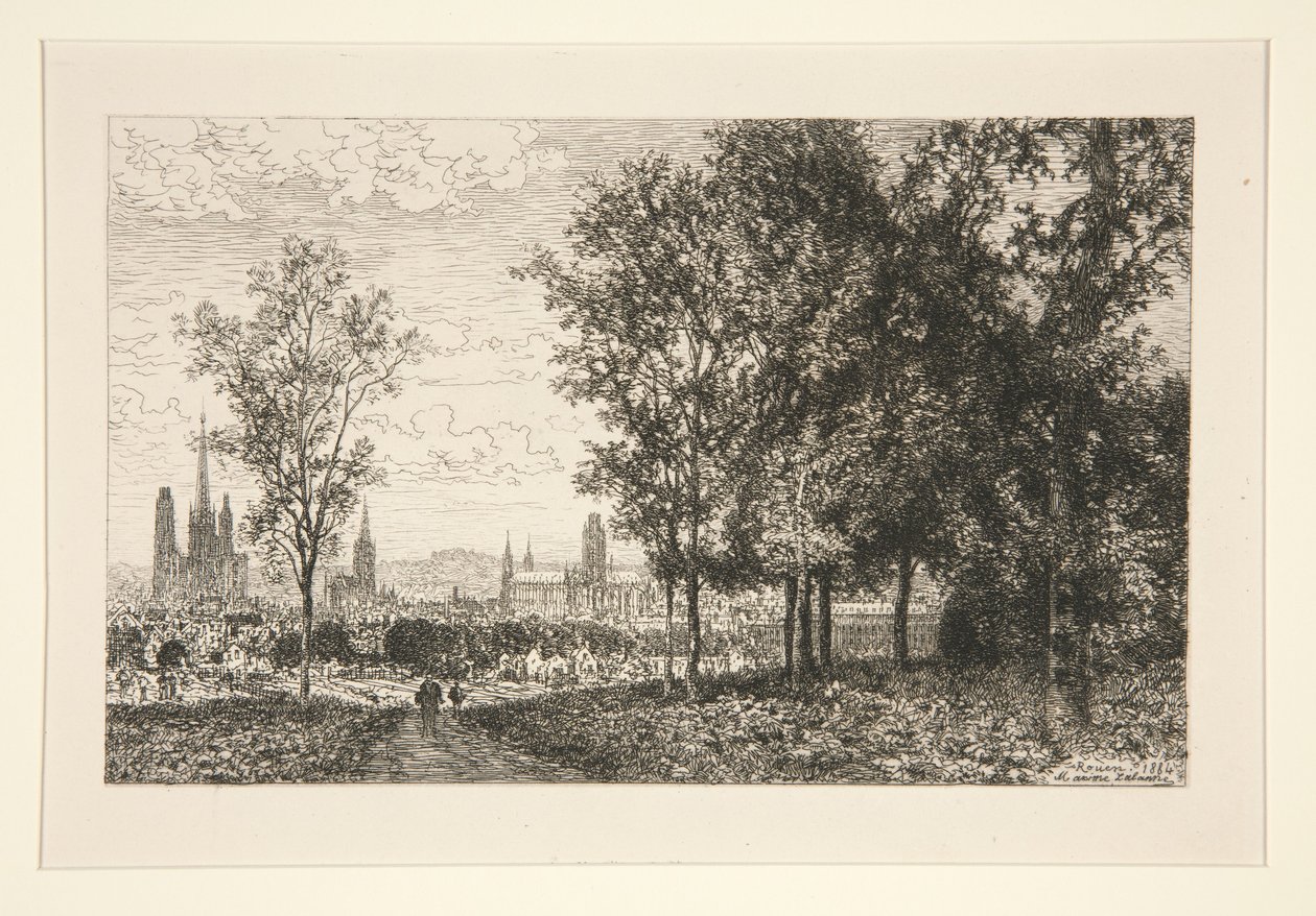 Ansicht von Rouen von Maxime Lalanne
