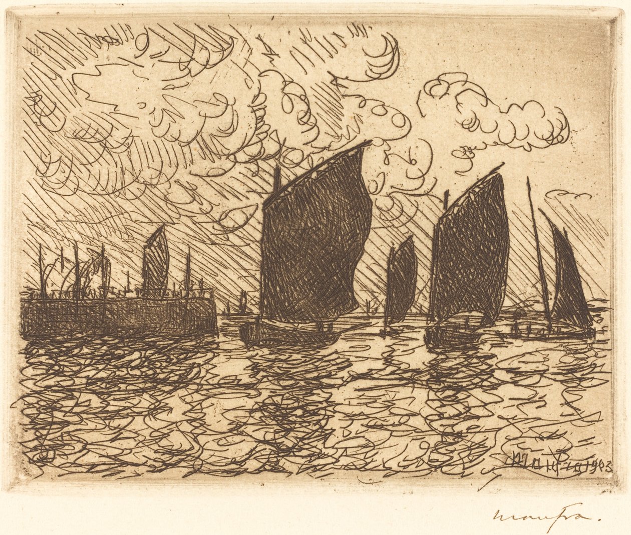 Rückkehr der Boote von Maxime Maufra
